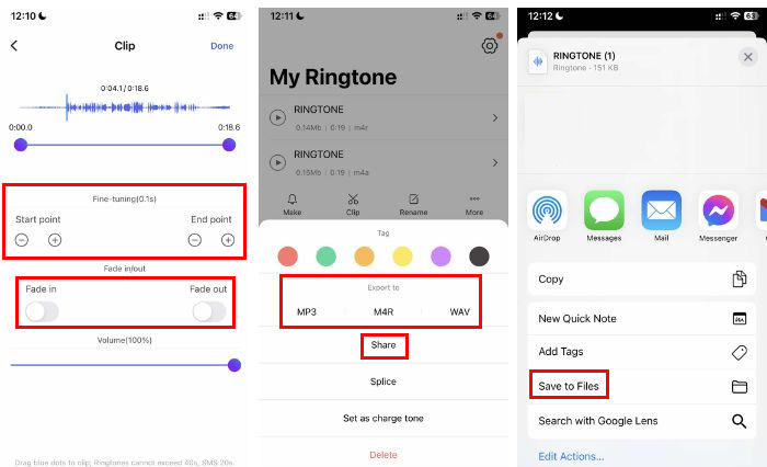 铃声制作器 Ring App 编辑