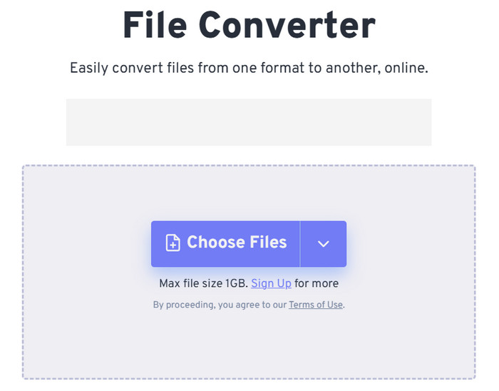Freeconvert Scegli