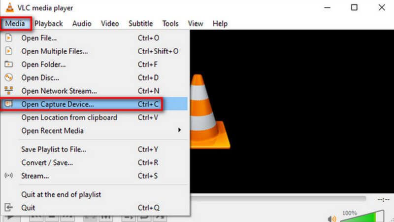 VLC Медиа Захват