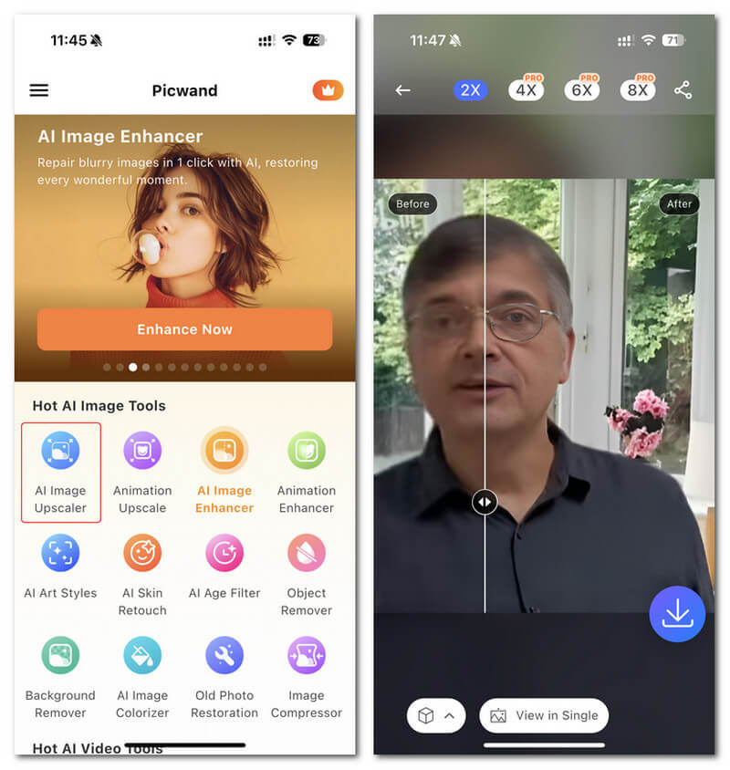 Scegli Ai Image Upscaler