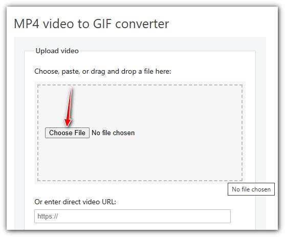 Ezgif Scegli file