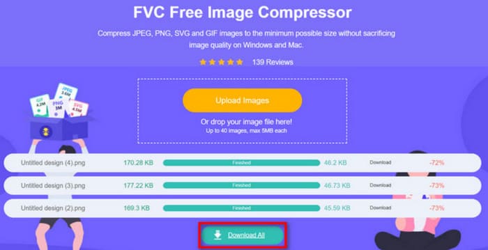 FVC إضافة تقليل حفظ