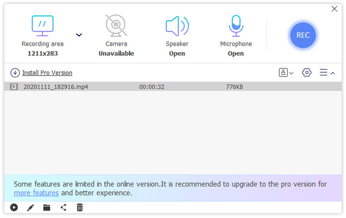 Stop save screen recording