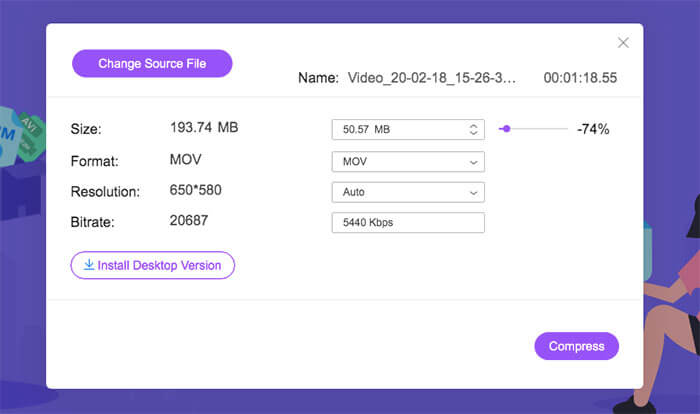 how to compress video files on iphone