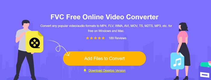 Åpne gratis online video converter