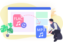 데스크탑 무료 FLAC to MP3 변환기