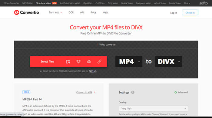 divx to mp4 converter online