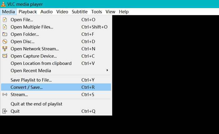 VLC dönüştürme kaydetme seçeneği