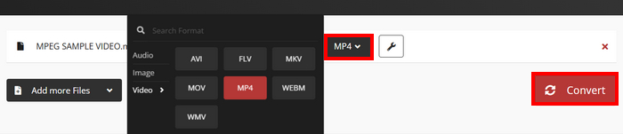 MPeg से MP4 क्लाउड कन्वर्ट