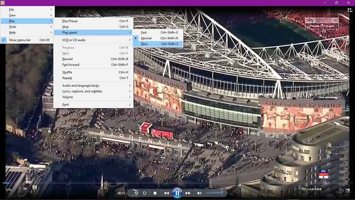 Windows media slowmotion