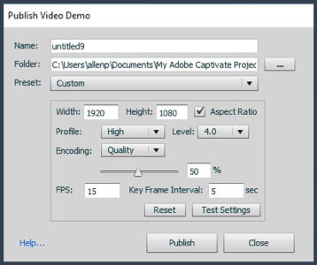 Video Demo Publish