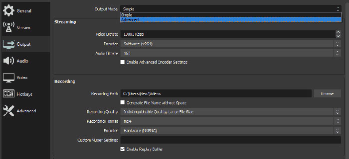 obs for screen recording