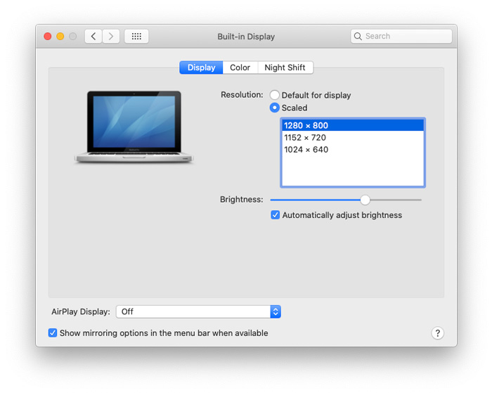 Change screen recording frame rate