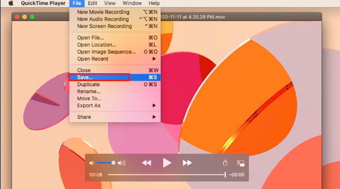 export quicktime player mac mp3