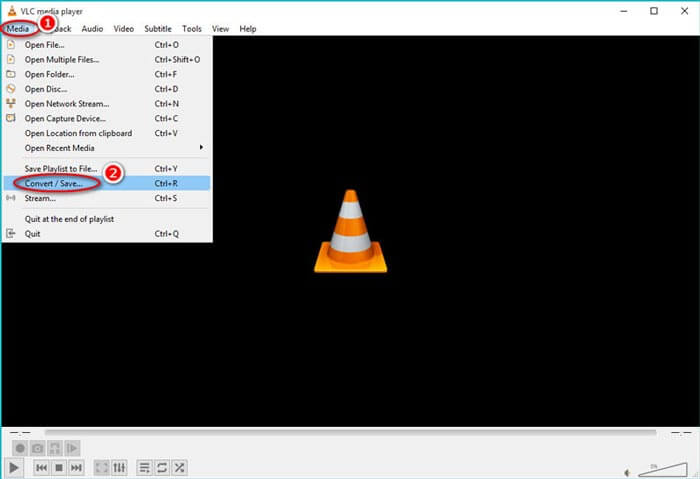 Převést a uložit VLC