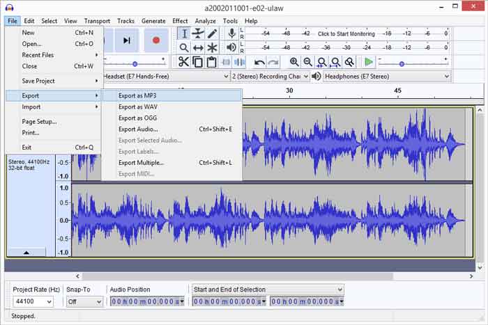 audacity record computer audio mac download