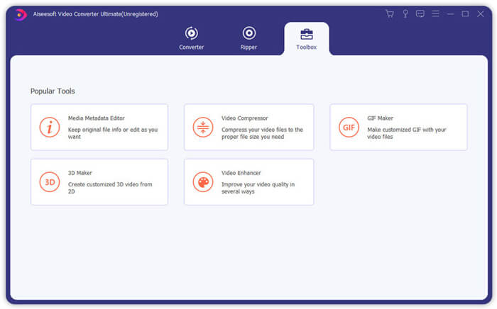 Toolbox interface